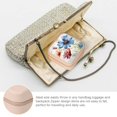 thumbnail image 3 of ZFLMY Flowers Butterfly Watercolor Travel Jewelry Box Compact Size Pink, 3 of 5