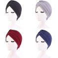 thumbnail image 2 of GFDYREE Turban en Coton pour Femmes Bonnet de Chimiothérapie contre le Cancer Bonnet de Perte de Cheveux, 2 of 6