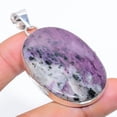 thumbnail image 2 of Natural Russian Charoite Gemstone 925 Sterling Silver Pendant 2.36", 2 of 2