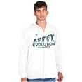 thumbnail image 4 of Fly Fishing Joke Cool Funny Fishermen Men's Big & Tall Graphic Zip Up Hoodie Brisco Brands 3X, 4 of 5