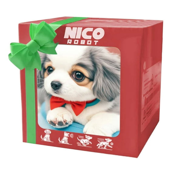 Robot Dog, AI Robotic Dog, Nicoo - My Realistic Robot Puppy That Acts Like a Real Puppy - Walking, Barking, Tail Wagging