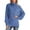 Blue, variant on Women Turtleneck Sweater Solid Color Long Sleeve Pullover Tops Knitwear for Fall Warm Streetwear