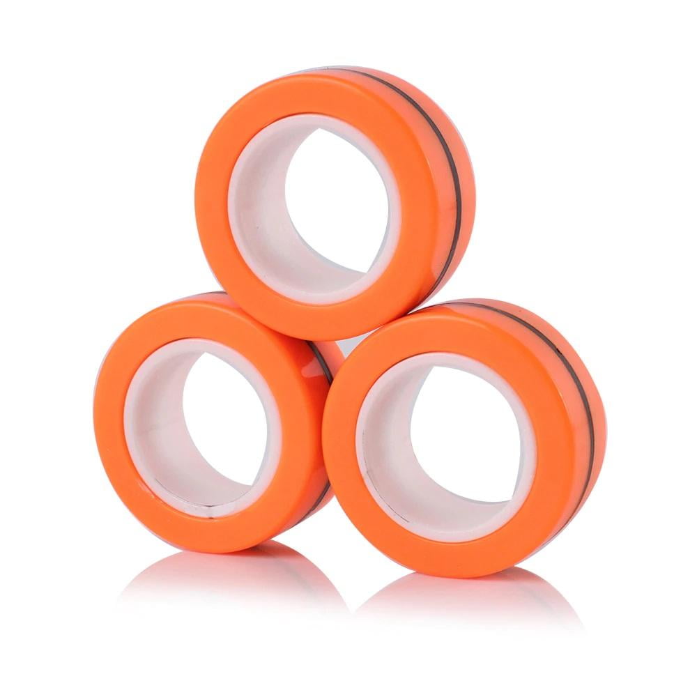 Yishidany Random 3pcs Magnetic Ring Fidget Toys Fingers Magnet Rings Adhd  Stress Relief Magical Toys For Adult Kids Anxiety - Fidget Spinner -  AliExpress