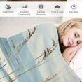 thumbnail image 3 of Chilfamy Bird Sea Oats Flannel Throw Blanket for Sofa Couch All Seasons Cozy Travel Outdoor Bed Desk Blanket, Lightweight Anti-Wrinkle Velvet-Like Texture, Perfect Gift, Multiple Uses 40x50in, 3 of 6