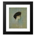 thumbnail image 2 of Franz von Stuck 20x23 Black Modern Framed Museum Art Print Titled - Damenbildnis (Portrait of a Lady), 2 of 5