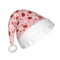 thumbnail image 2 of Cauagu Flowers And Ladybugs for Adult Christmas Hat,1-Pack Xmas Holiday Hat Santa Hat for Women & Men Festive Headwear Accessories Fit for Christmas/New Year/Party, 2 of 6