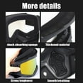 thumbnail image 2 of Anti-Fog Paintball Tactical Mask - Detachable Adjustable Full Face Mask with Goggles for Ski & Motorcycle Riding Protection(LR  Black-framed colorful lenses 1 PCS), 2 of 9