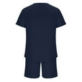 thumbnail image 5 of Dagugfen Mens 2 Piece Outfits Casual Tracksuit Shorts and Oversized Short Sleeve Shirts Comfy Sport Sets, 5 of 6