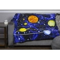 thumbnail image 2 of Solar System Fleece Blanket for Bed - 50" x 60" Plush Fleece Space Blanket for Kids, Boys, and Men - Super Soft Planetary Throw Blanket with Outer Space Design - Queen Size Blanket, 2 of 6