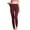 Wine, variant on Fesfesfes Women's Solid Color High Waist And Hip Lifting Exercise Fitness Tight Yoga Pants Spring
