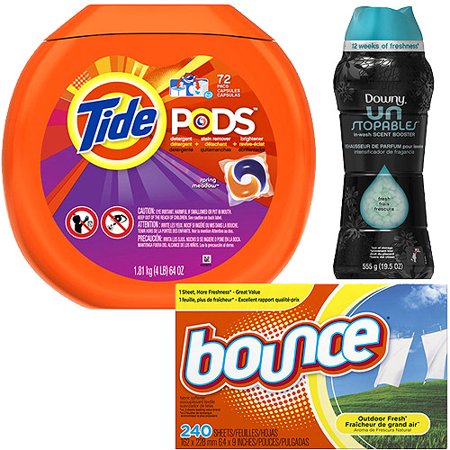 Laundry Day Made Simple Bundle - Tide Pods + Unstopables + Bounce