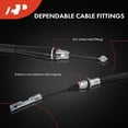 thumbnail image 4 of A-Premium Rear Driver Side Parking Brake Cable Assembly Compatible with Chevrolet and GMC Models: Astro 1996-2002, Safari 1996-2002 - Replace# 15711783, 4 of 8