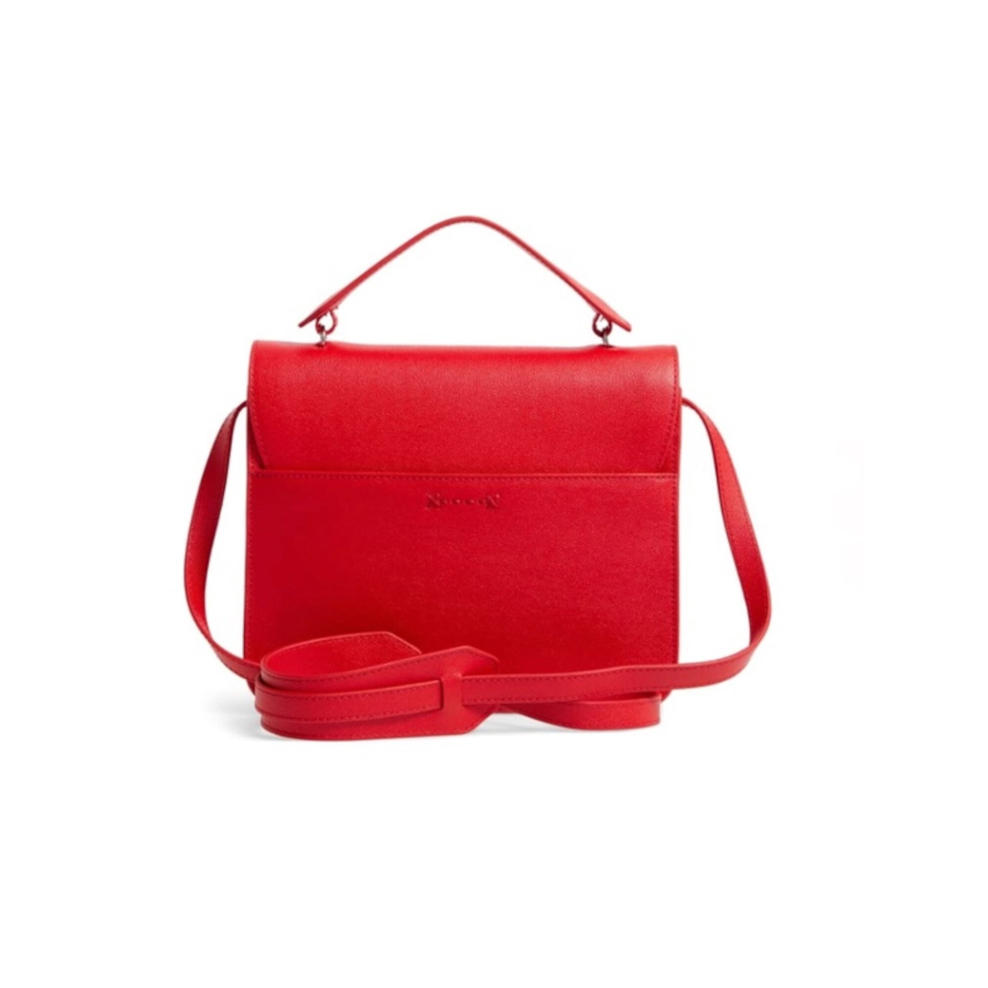 ELIZABETH AND JAMES Women s Red Leather Single Strap Shoulder Bag