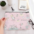 thumbnail image 4 of Hello kitty Cosmetic bag, cute canvas toiletry bag with preppy style, essential for women's travel 7.5x4.7inch, 4 of 5