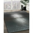 thumbnail image 3 of Ahgly Company Machine Washable Indoor Square Transitional Charcoal Black Area Rugs, 6' Square, 3 of 7