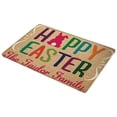 thumbnail image 1 of Happy Easter Door Mat 16 X 24 Inch Easter Bunny Doormat Indoor Outdoor Entrance Floor Rug Non Slip Spring Easter Decor Low Profile Welcome Mats Welcome Easter Rabbits Elegant Decorative Doormat, 1 of 9