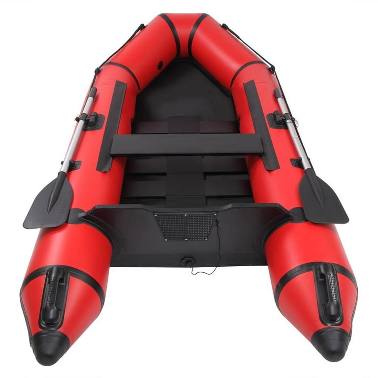 Inflatable Boat Set for Adults,Inflatable Fishing Boat, 3 Person Inflatable  Kayak with Oars,Pump,Water Rafts for Lake,7.5ft PVC Water Adult Assault Boat  