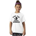 thumbnail image 5 of Save Chubby Mermaids Funny Manatees Crewneck T Shirts Boy Girl Teen Brisco Brands XS, 5 of 6