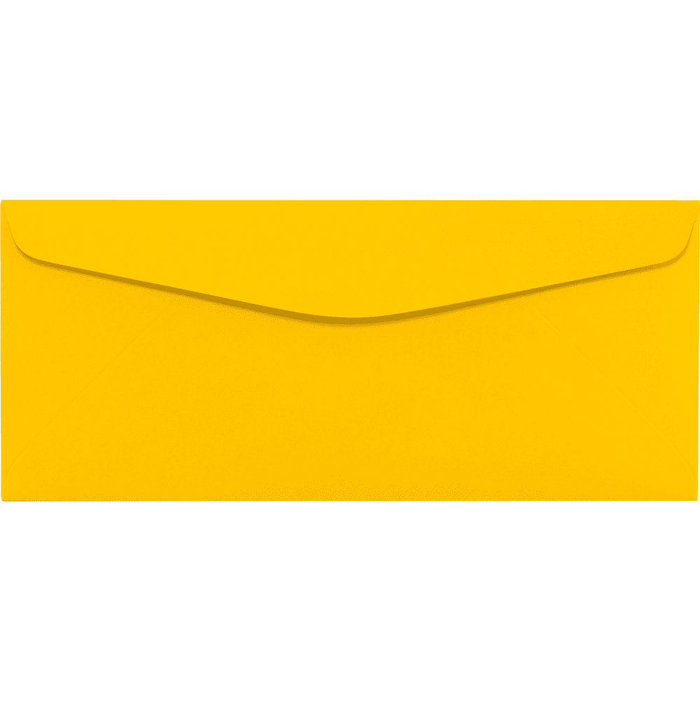 LUXPaper #10 Regular Envelopes, 4 1/8 x 9 1/2, Sunflower, 500/Pack