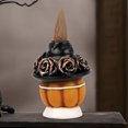 thumbnail image 5 of Adorno de resina Fiudx forma de cabeza de calabaza para Halloween, 5 of 5