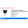 thumbnail image 2 of Front Blower Motor Regulator - Compatible with 1997 - 2003 BMW 540i 1998 1999 2000 2001 2002, 2 of 2