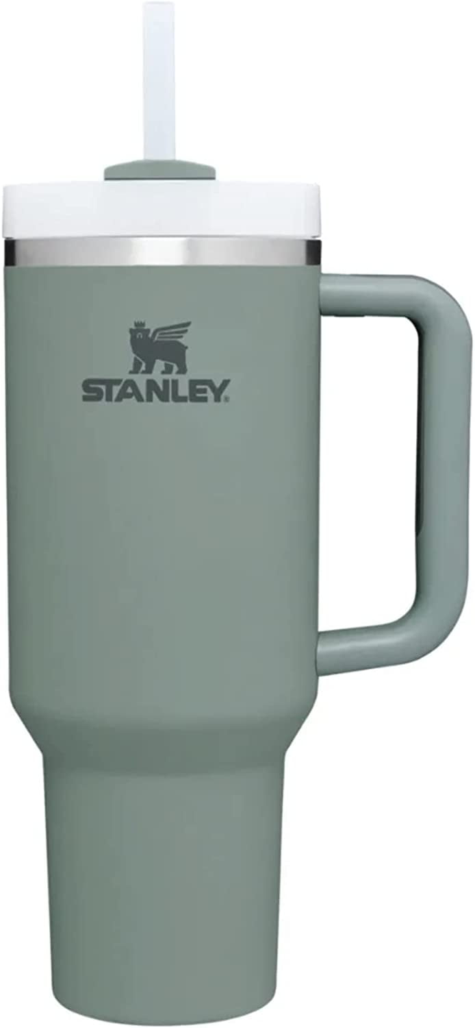 STANLEY The Quencher H2.0 FlowState Tumbler Stormy Sea Soft Matte 40 OZ Cup  Navy