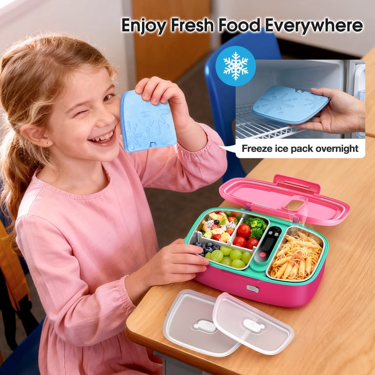 MPOW Cordless Electric Lunch Box, Heated & Chilled, Red photo 4