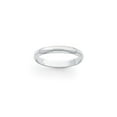 thumbnail image 2 of Auriga Platinum 3mm Half Round Wedding Band Ring Size- 4 for Women, 2 of 5