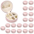 thumbnail image 1 of 20Pcs Organizadora de Joyero de Viaje, Alhajeros Joyeria de Pu para Mujer, Portátil Mini Alhajeros para para Aretes, Anillos, Collares, lápiz Labial (20, Rosa), 1 of 7