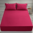 thumbnail image 3 of Lux Decor Collection Bed Sheets - 4 Piece Queen Size Sheets, Brushed Microfiber 16" Deep Pocket Bedding Sheets & Pillowcases - Burgundy, 3 of 6