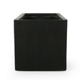 thumbnail image 6 of Bailor Outdoor Cast Stone Rectangular Planter, Black, 6 of 6