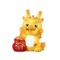 thumbnail image 2 of Dujiujun Chinese New Year Dragon Ornament Vibrant Color Fine Workmanship Good Wishes Resin New Year Fortune Mascot Gifts Home Decoration, 2 of 8