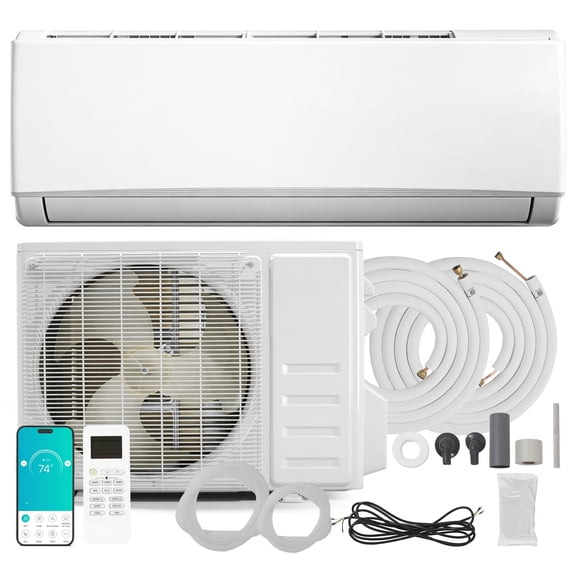 PhiloDeco Mini Split Air Conditioner & Space Heating Space-saving. easy-to-install FTKT 001