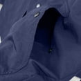 thumbnail image 5 of Fengqque Men's Mandarin Collar Button Down Shirt Jacket Long Sleeve Casual Overshirt with Pockets Navy XL, 5 of 7