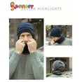 thumbnail image 7 of Spencer 2Pcs Winter Hats Scarf Set Warm Knitted Beanie Hat Thick Fleece Lined Skull Cap Head Neck Warmer for Men Women, 7 of 7