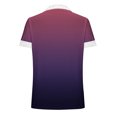 thumbnail image 5 of Hauts d'Été pour Femmes 2023 Mode Grande Taille Col en V Patchwork en Dentelle Manches Courtes Blouse Décontractée Chemises Col en V en Dentelle pour Femmes, 5 of 5
