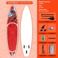 thumbnail image 5 of Paddle Board 11'x33 x6 Extra Wide Inflatable Stand Up Paddle Board with Adjustable Paddle,Backpack,Waterproof Bag,Leash,and Hand Pump,Repair Kit, 5 of 7