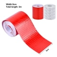 thumbnail image 2 of Rawiri 4 Rollos Cinta Reflectante, 5cm x 3m Cinta Reflectante de Alta Intensidad Cinta Adhesiva Impermeable de Seguridad, Etiqueta Reflectante Autoadhesiva para Vehículos (Rojo, Blanco), 2 of 5