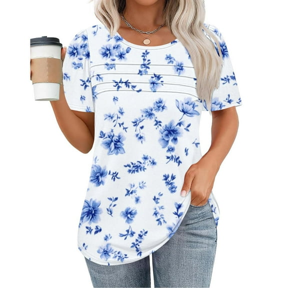 Summer Crop Tops for Women Womens T Shirts Graphic Tees Vintage Short Sleeve Tunic Tops for Women XS