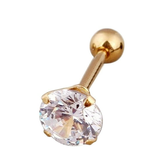 Cartilage Piercing Push In Pin 4 5 6mm Stud Flat Back Nose F1A9 Labret Ear L3B1