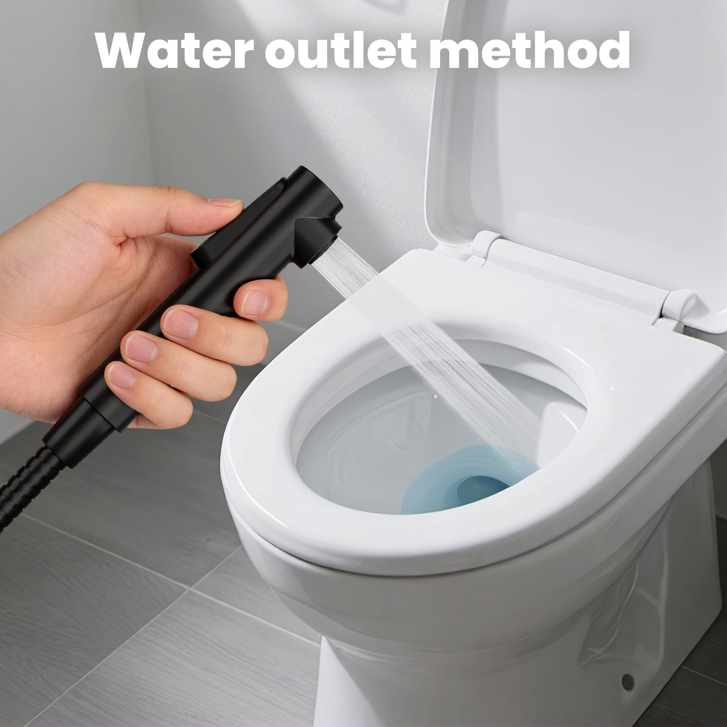 High Pressure Handheld Bidet Sprayer for Toilet, Stainless Steel Sprayer Kit with Holder