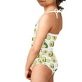 thumbnail image 4 of FOR U DESIGNS Breathable One Piece Halter Swimsuit Juniors Avocado Teen Kids Summer Beach Sport Swim Clothing Quick Dry Girls Backless Swimwear Size 9-10, 4 of 6