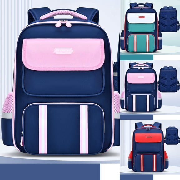 ibiyuan School Backpacks Large Capacity Spacious Multi Pocket School Bag for Ages 5th 6th 8th 10th, Primary, Middle Elementary, High School, Travel, Weekend Trip