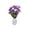 Purple, variant on Tarmeek Artificial Potted Plant - 12 Heads Pink Faux Silk Green Plant in Pot, Realistic Fake Indoor Plant for Home Office Living Room Desk Shelf Decor
