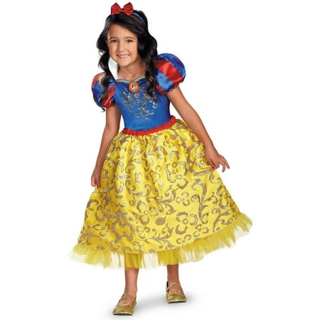 Disney Snow White Deluxe Sparkle Toddler Halloween Costume, 3T-4T