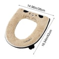 thumbnail image 3 of Steadline Winter Plush Toilet Seat Cover With Cute Puppy Design,Thickened Insulated Zippered Pad For Bathroom Comfort,Waterproof Washable Universal Fit For All Season Use, 3 of 7