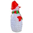 thumbnail image 4 of Northlight Lighted Commercial Grade Acrylic Outdoor Christmas Snowman - 34" - Pure White, 4 of 6