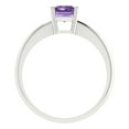 thumbnail image 4 of Clara Pucci 14K White Gold 1ct Alexandrite Solitaire Ring for Women, 4 of 8