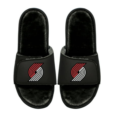 Youth ISlide Portland Trail Blazers Logo Fur Slide Sandals