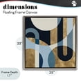 thumbnail image 4 of Stupell Industries Transitional Earthly Shapes & Arches Gray Floating Frame Canvas Art, 25 x 25, by Max Maxx, 4 of 8